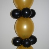 Balónek řetězový metallic 1ks  - zlatá